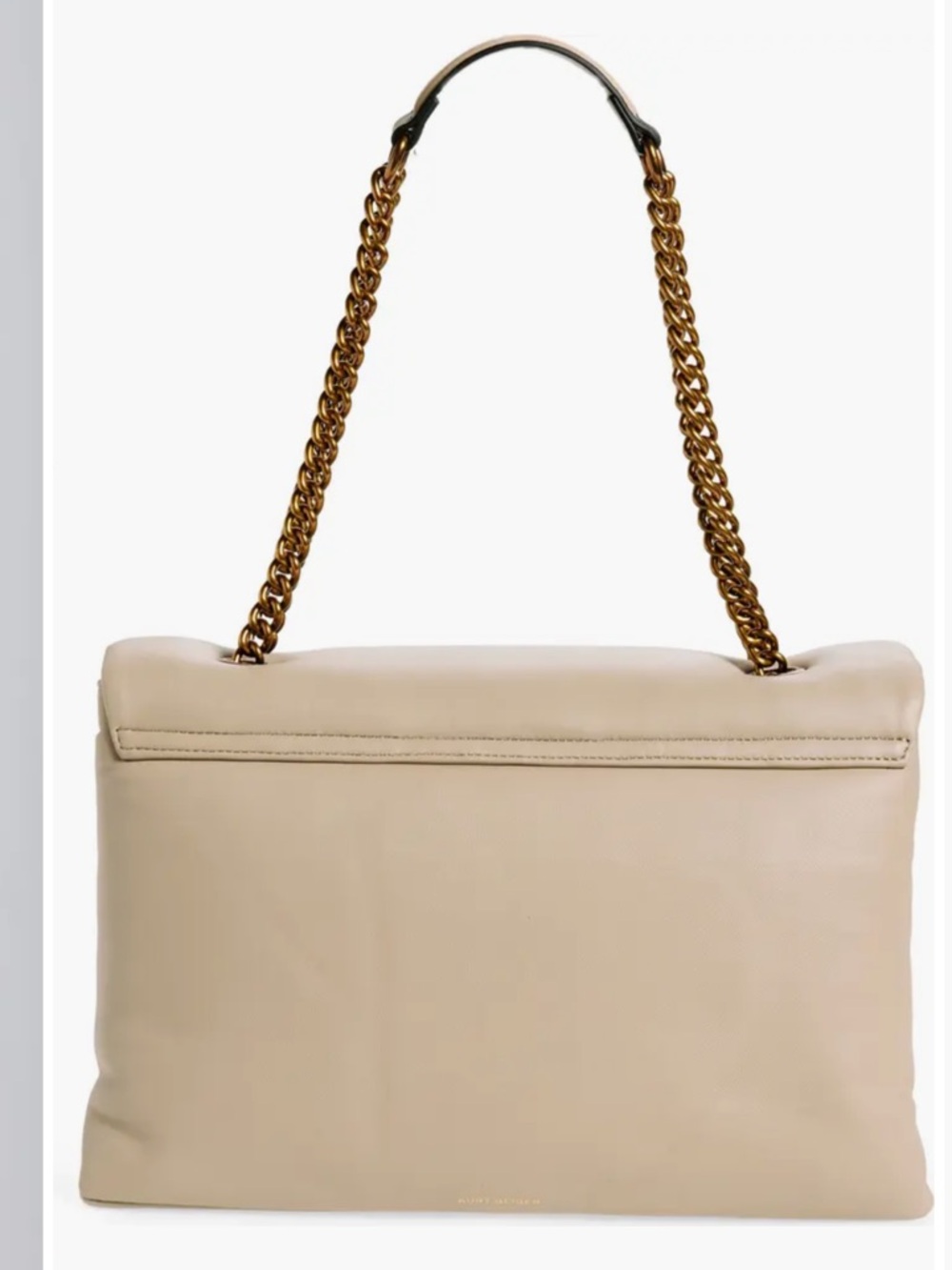 Kurt Geiger XXL Kew Leather Shoulder Bag with Gold Chain - Picture 3 of 9